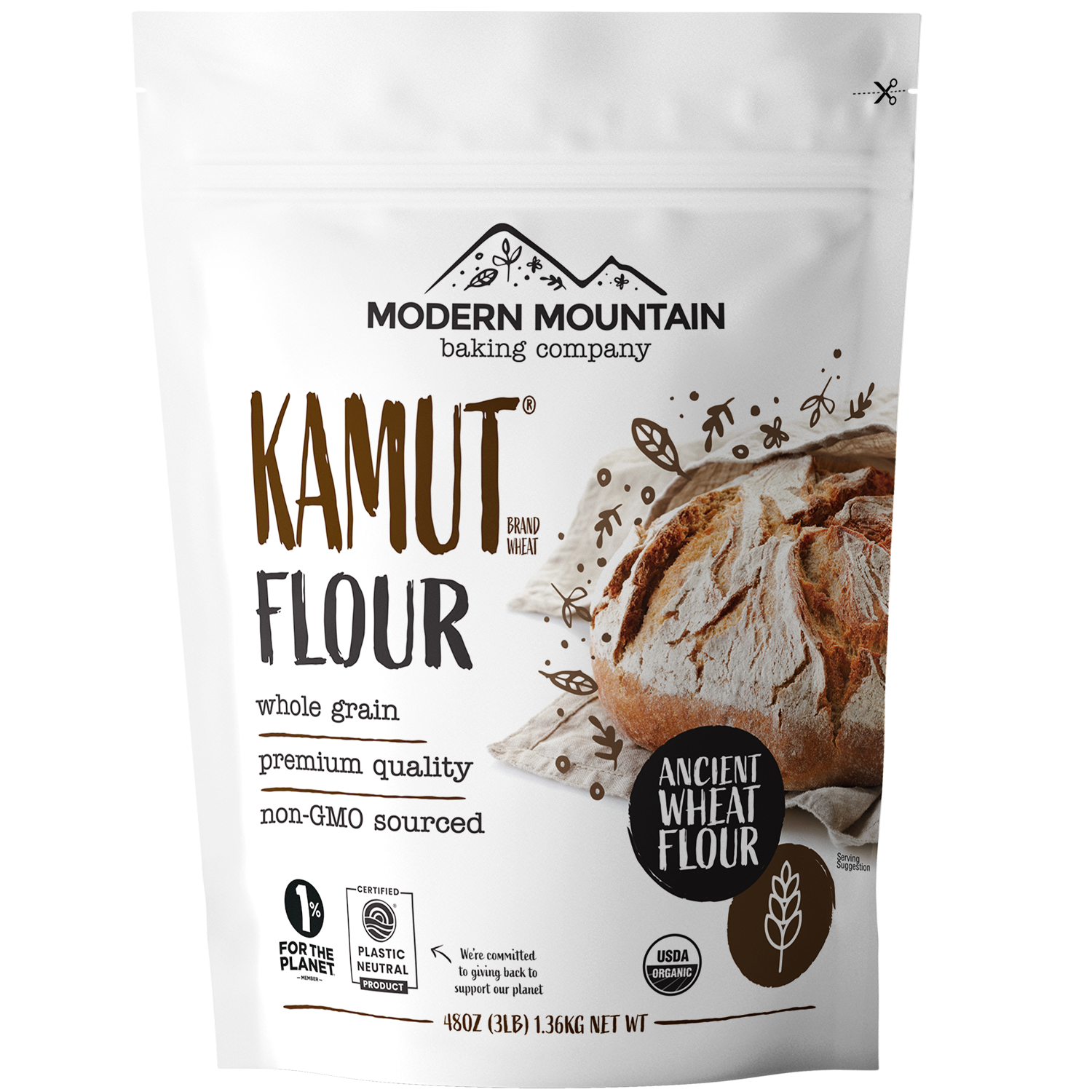 Modern Mountain KAMUT Flour pouch