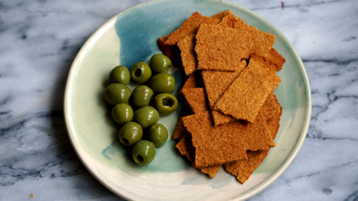 Keto Parmesan Crackers