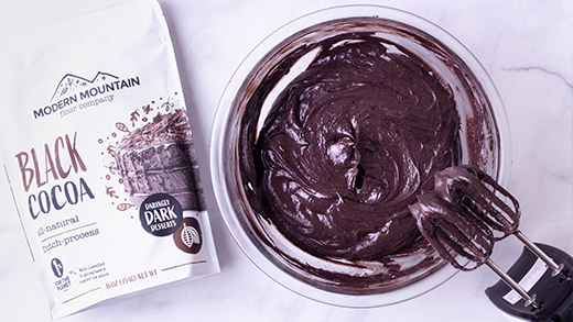 Black Cocoa Cream Cheese Frosting