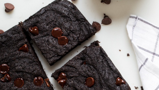 Keto Brownies made with Modern Mountain Black Cocoa Powder, Lupin Flour, and Bamboo Fiber