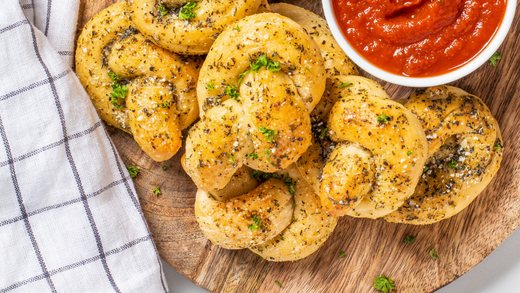 Keto-Friendly Parmesan Garlic Knots