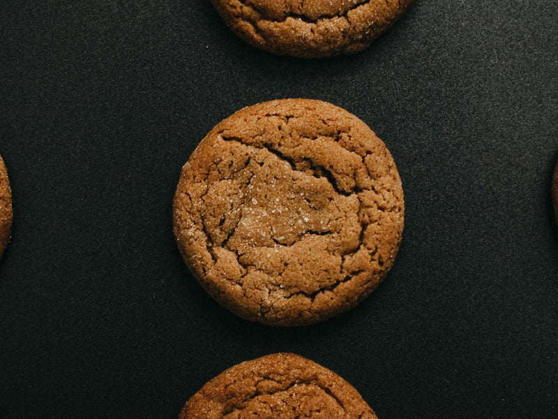 Finishing sugar topped cookie