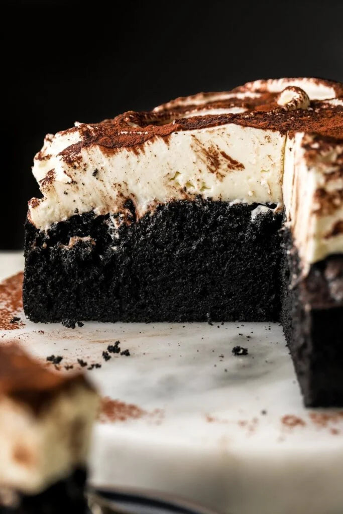 Black Cocoa Cake with Mascarpone