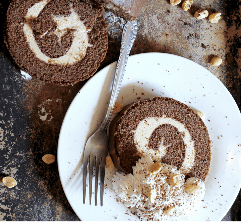 Chocolate Peanut Butter Roll