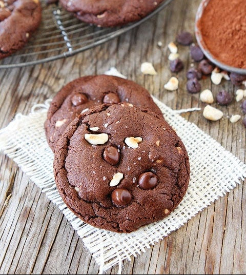 Double Chocolate Hazelnut Cookies