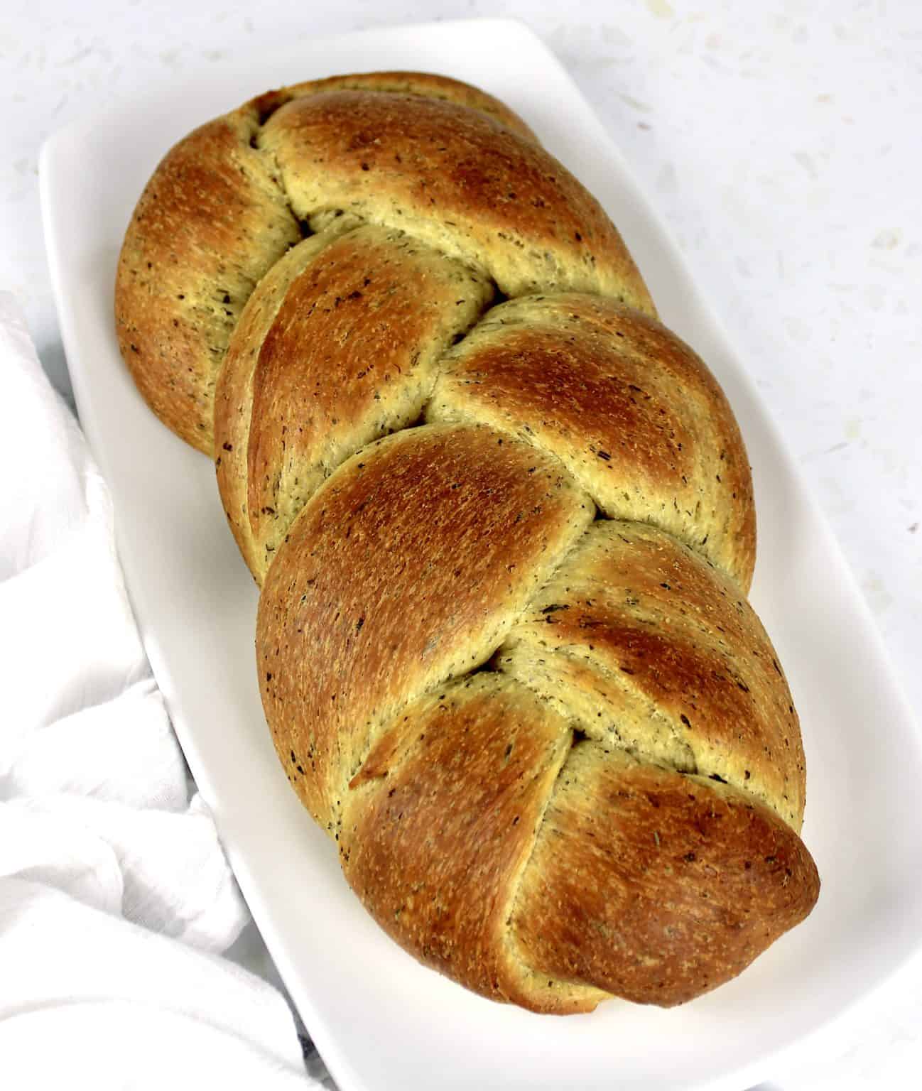 Keto Braided Herb Bread