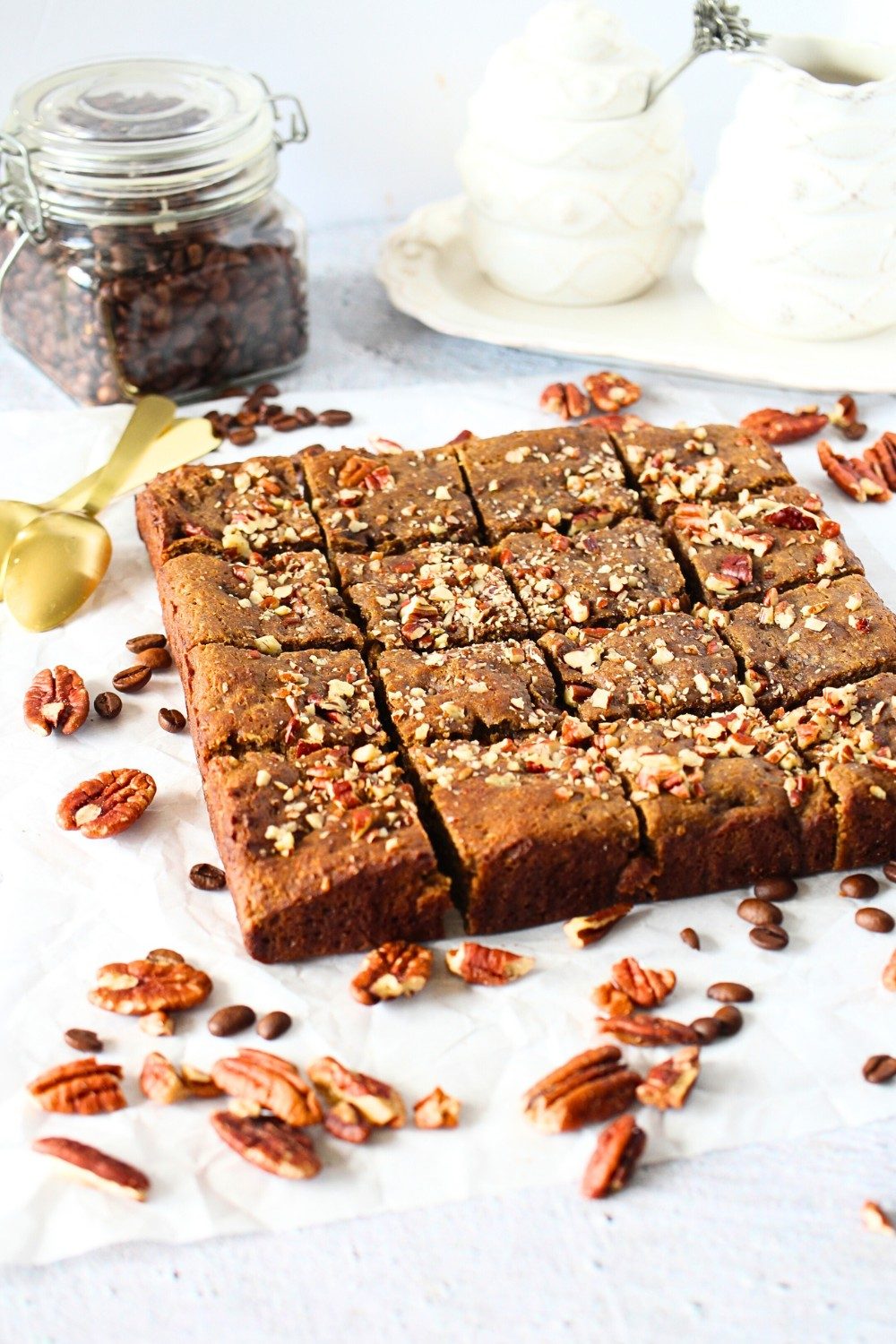 Keto Coffee Nut Blondies – High Fiber