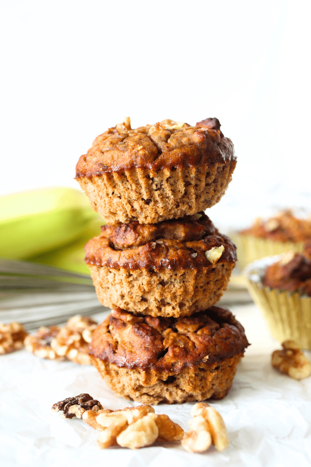 Oat Fiber Banana Muffins
