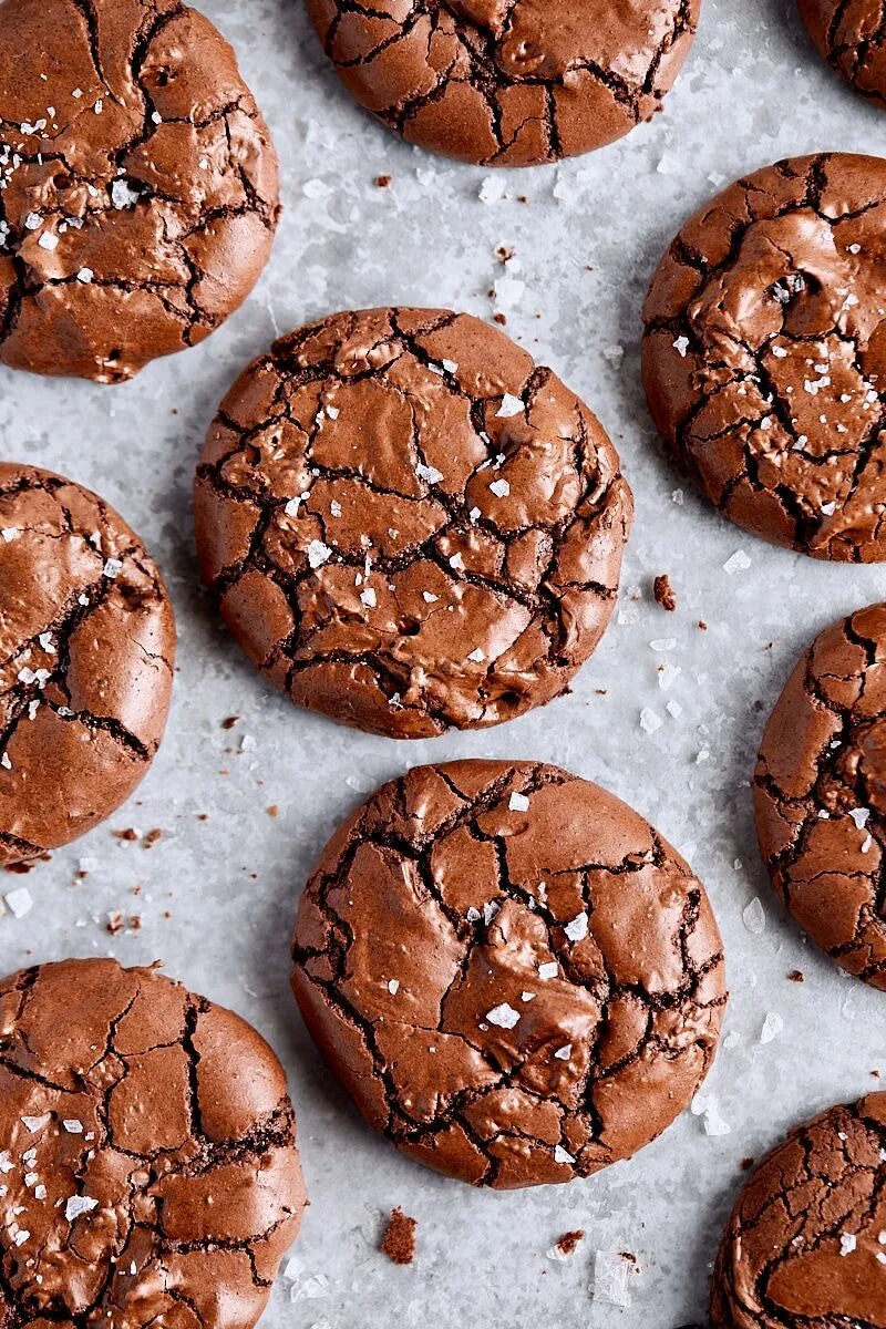 Fudgy Salted Brownie Cookies
