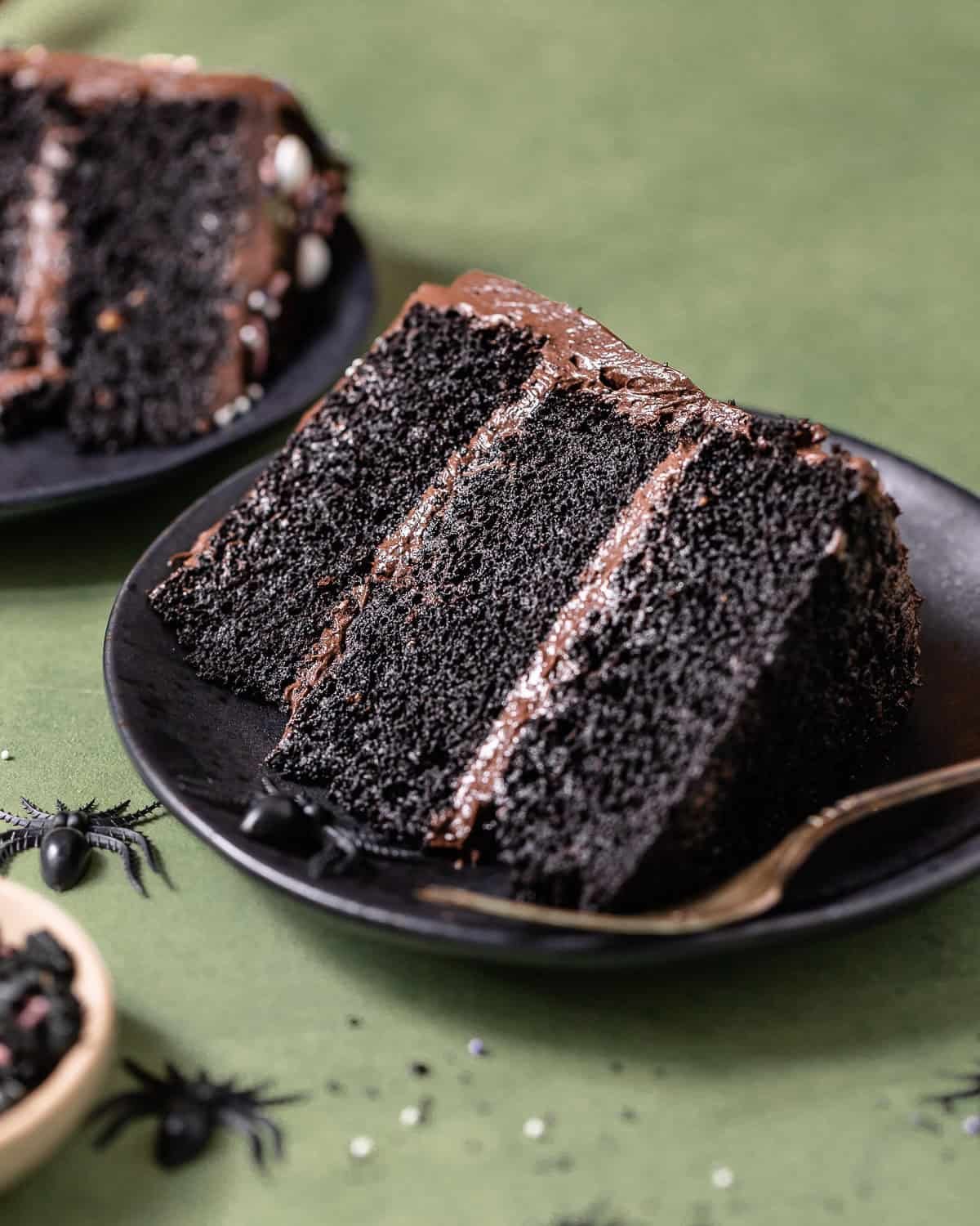Black Cocoa Layer Cake