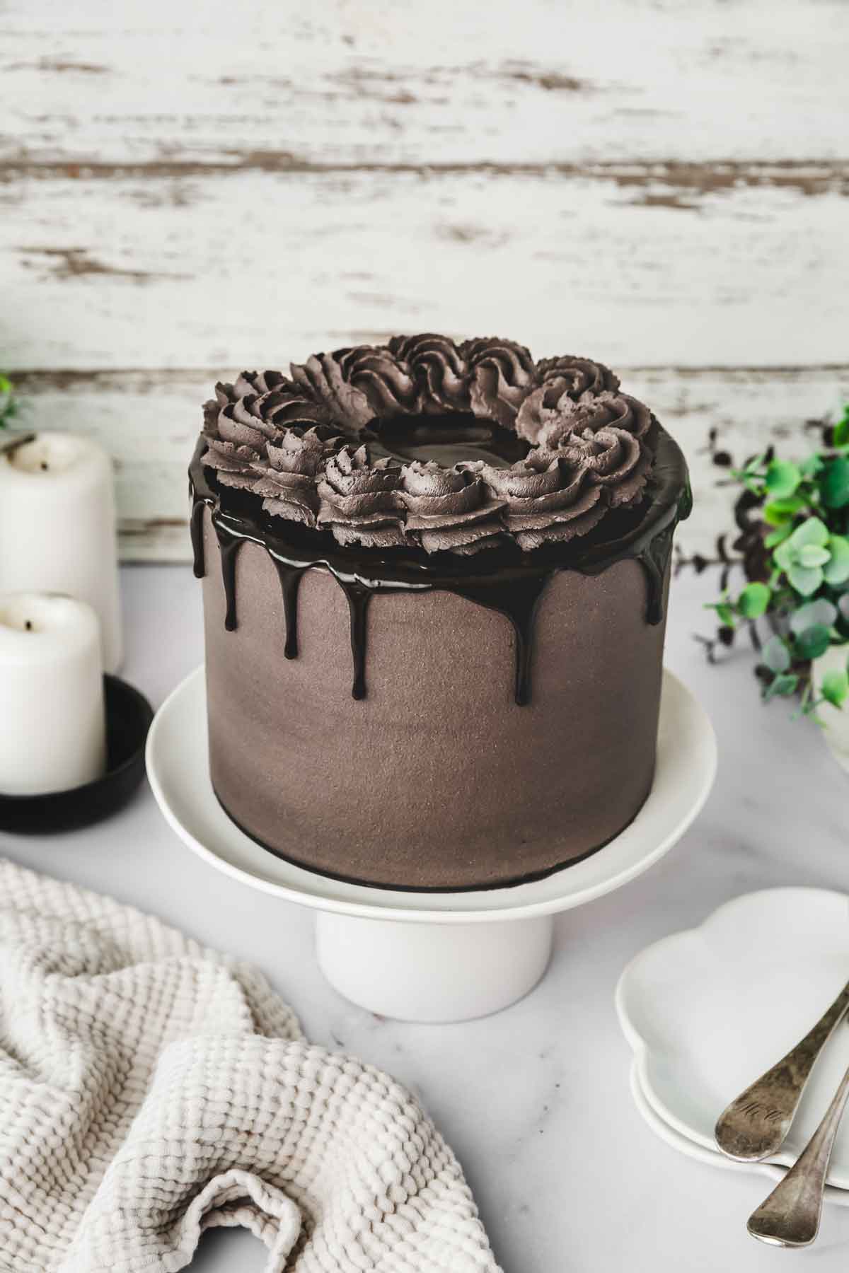 Black Cocoa Cake