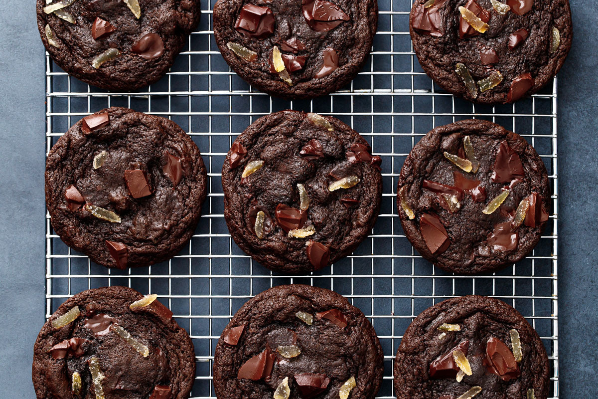 Dark Chocolate Ginger Cookies