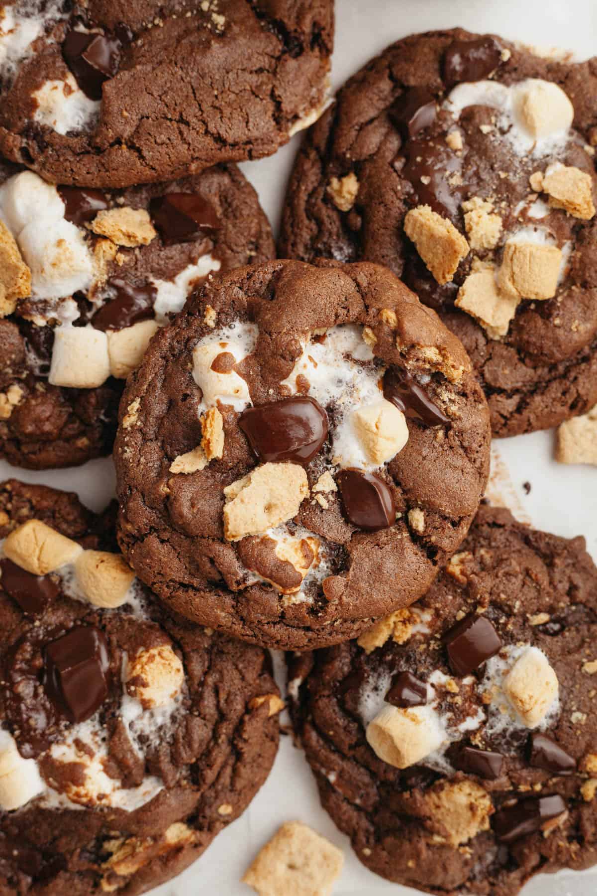 Chocolate S’mores Cookies