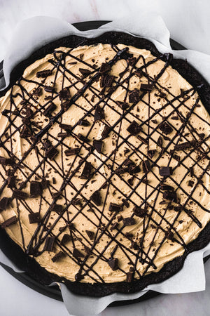 Mocha Brownie Pizza with Espresso Buttercream and Black Cocoa Powder - photo 3