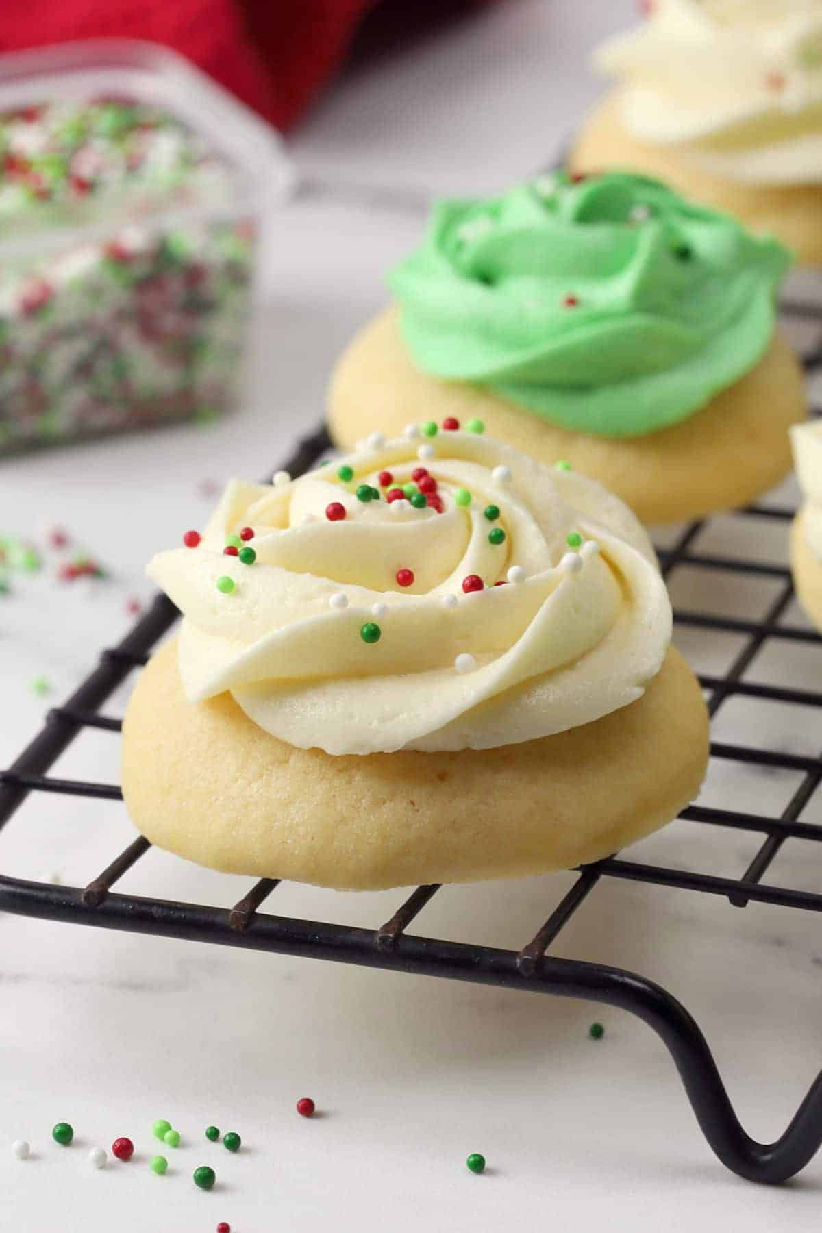 Soft Frosted Christmas Cookies
