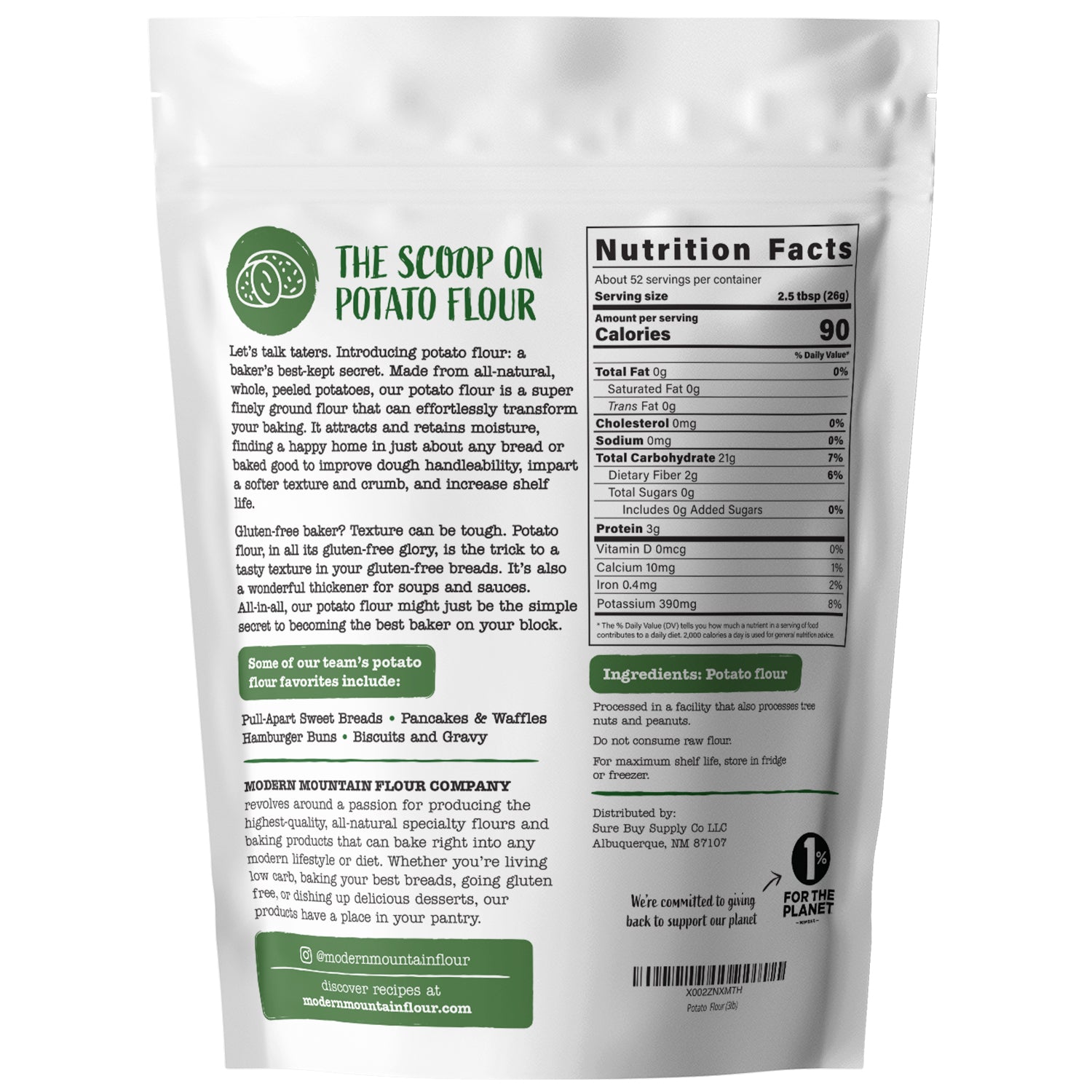 Potato Flour (2.5 lb)
